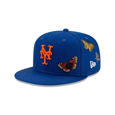 Sapca New Era New York Mets MLB x Felt 59FIFTY Fitted - Albastri